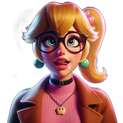 face, jacket, staff, concept art, cartoon, 3d render, comic book art, neon transparent PNG cut-out
