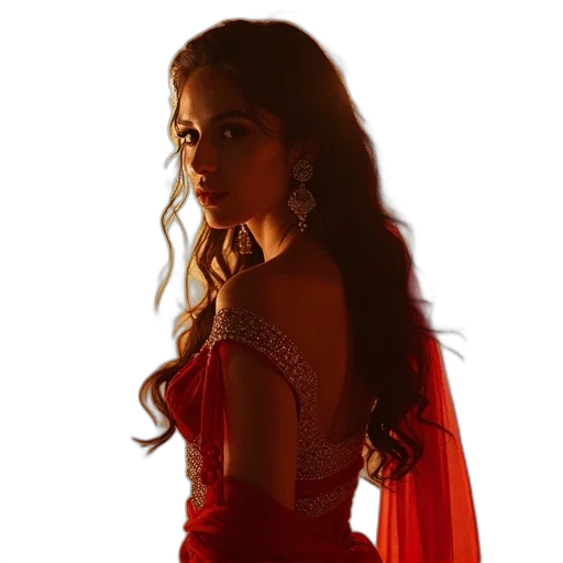 dress, jewelry, red, ultimate, bollywood, star, movie transparent PNG cut-out