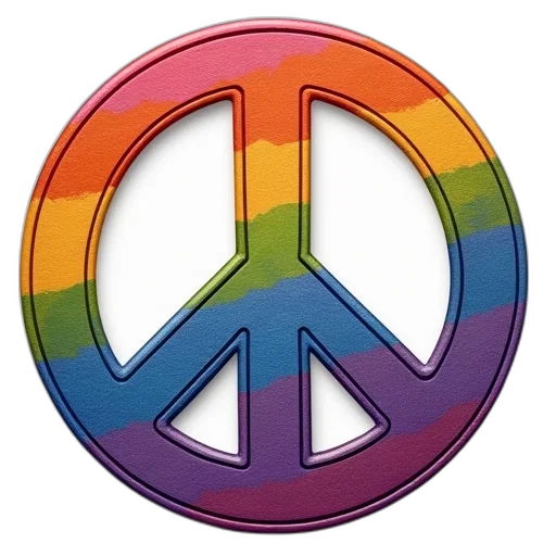 weapon, colorful, peace, sign transparent PNG cut-out