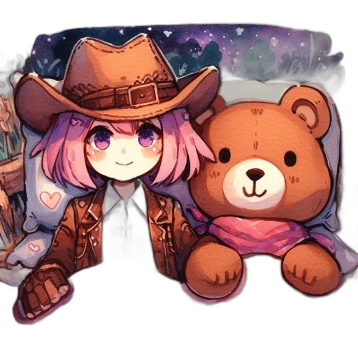 hat, animal, staff, weapon, concept art, watercolor, pixel art, fantasy art transparent PNG cut-out