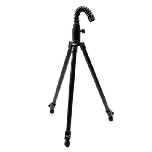 staff, weapon, umbrella, robot, 3d render, black, tripod, three transparent PNG cut-out