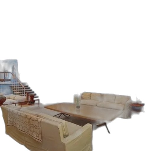 furniture, 3d render, concept art, photorealistic, modern, living, room, blue transparent PNG cut-out