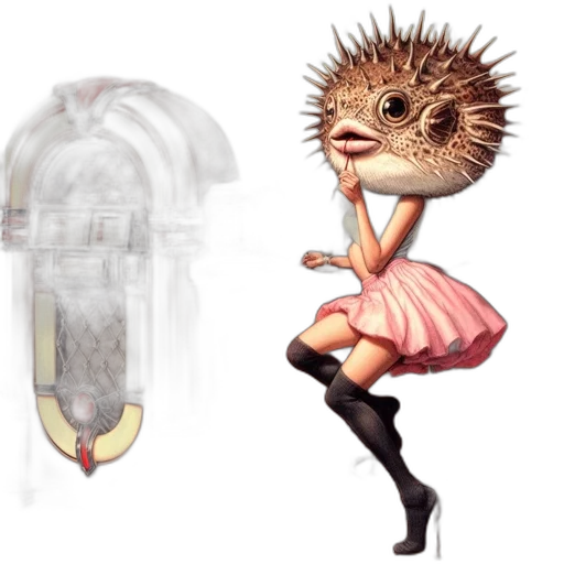 creature, dress, concept art, fantasy art, 3d render, pixel art, outer space, anomalous transparent PNG cut-out