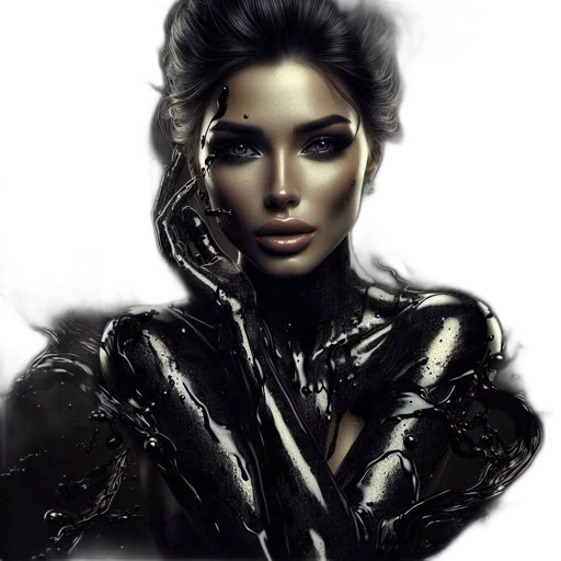 face, mask, jewelry, fantasy art, photorealistic, comic book art, cyberpunk, dark transparent PNG cut-out