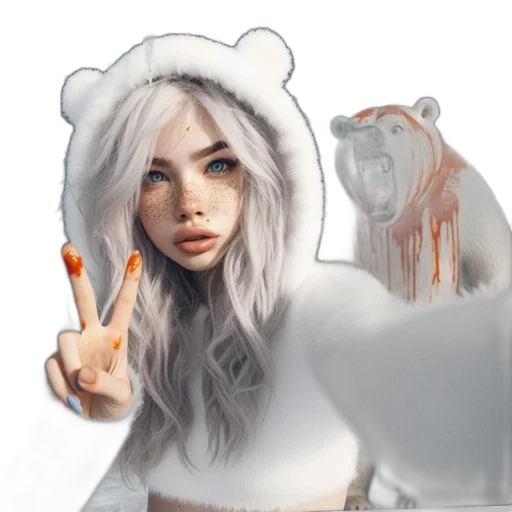 creature, animal, face, photorealistic, fantasy art, concept art, anime, pastel transparent PNG cut-out