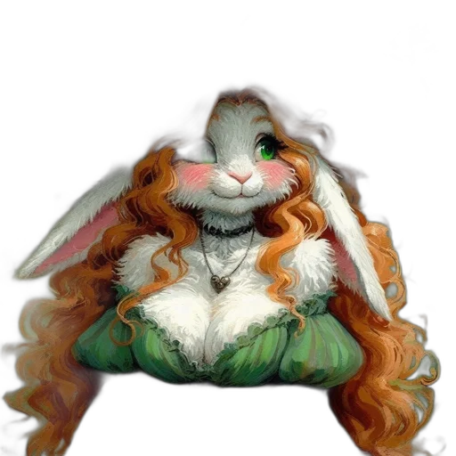 animal, creature, dress, hair, photorealistic, concept art, fantasy art, watercolor transparent PNG cut-out
