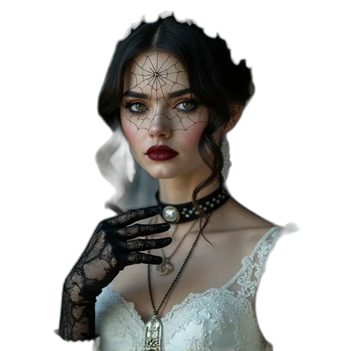 jewelry, mask, dress, face transparent PNG cut-out