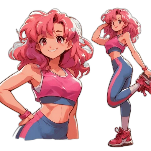 concept art, anime, pixel art, watercolor, neon, colorful, pastel, red transparent PNG cut-out