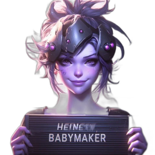 staff, cyberpunk, concept art, fantasy art, vaporwave, unusual, anime-style, woman transparent PNG cut-out