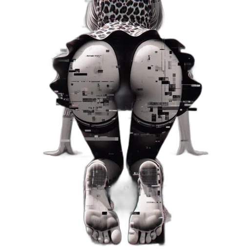 robot, shoes, mask, dress, 3d render, concept art, cyberpunk, photorealistic transparent PNG cut-out