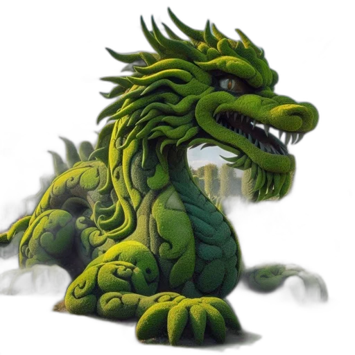 dragon, creature, animal, staff, concept art, fantasy art, 3d render, photorealistic transparent PNG cut-out