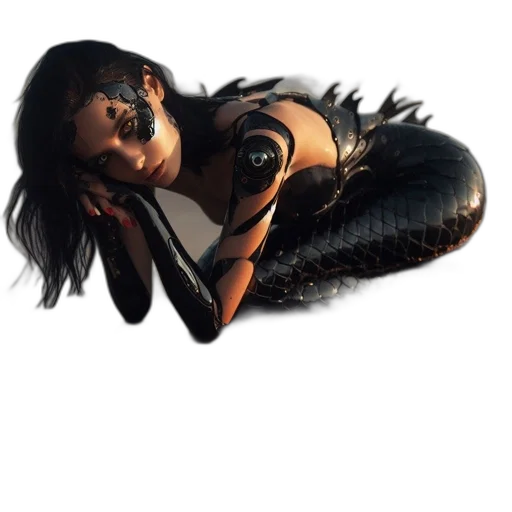 dragon, weapon, creature, staff, concept art, fantasy art, 3d render, cyberpunk transparent PNG cut-out