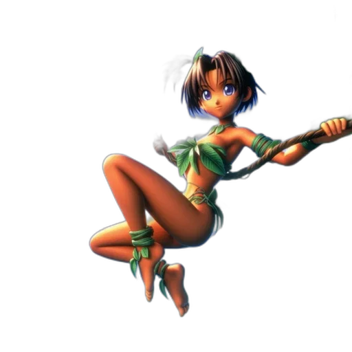 weapon, dress, concept art, 3d render, pixel art, fantasy art, green, girl transparent PNG cut-out