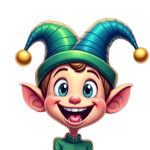 staff, hat, face, crown, 3d render, fantasy art, concept art, cartoon transparent PNG cut-out
