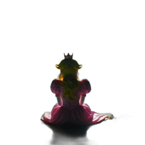 crown, staff, dress, creature, 3d render, concept art, fantasy art, photorealistic transparent PNG cut-out