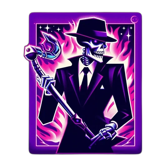 concept art, cyberpunk, pixel art, vaporwave, illustrated, grim, reaper, replete transparent PNG cut-out