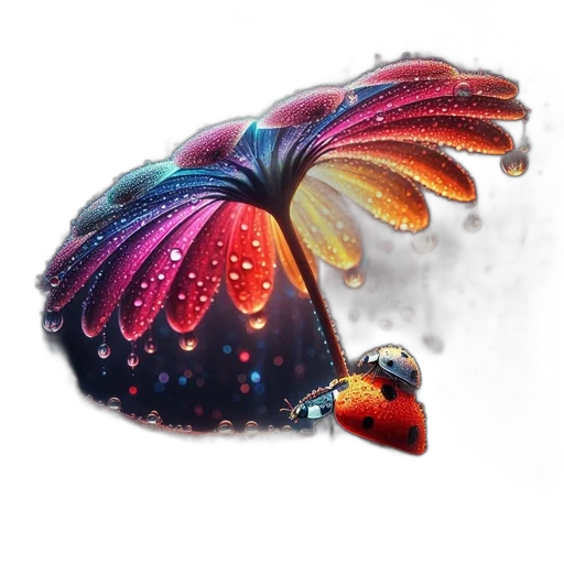 umbrella, dragon, jewelry, crown, concept art, fantasy art, photorealistic, 3d render transparent PNG cut-out