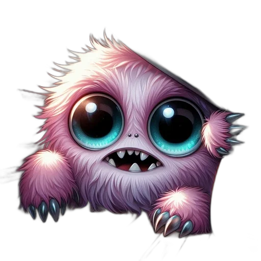 creature, animal, staff, face, concept art, fantasy art, pixel art, 3d render transparent PNG cut-out