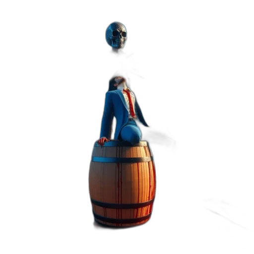 bottle, staff, robot, umbrella, 3d render, concept art, photorealistic, outer space transparent PNG cut-out