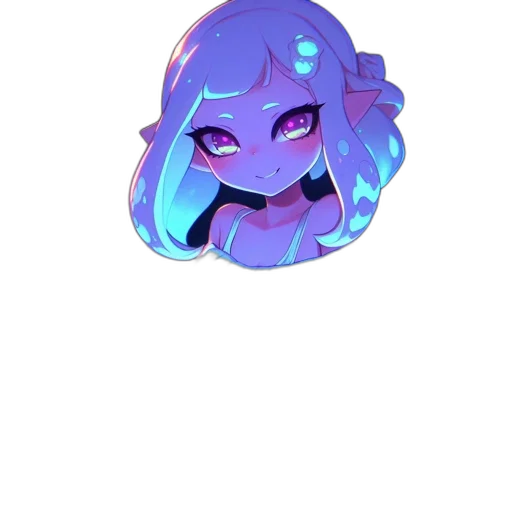 creature, face, mask, robot, vaporwave, pixel art, anime, concept art transparent PNG cut-out