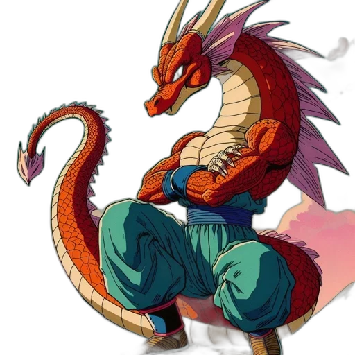dragon, staff, animal, mask, concept art, fantasy art, pixel art, anime transparent PNG cut-out