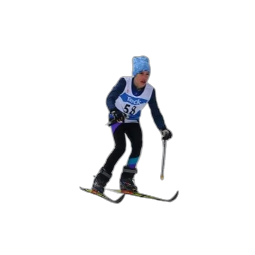 staff, robot, 3d render, photorealistic, skier, wearing, blue, hat transparent PNG cut-out