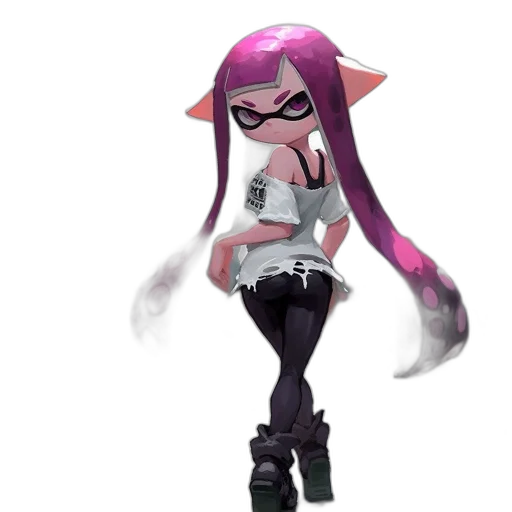 dress, jacket, weapon, staff, concept art, 3d render, vaporwave, pixel art transparent PNG cut-out