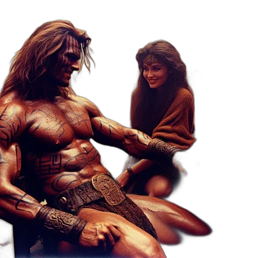 concept art, fantasy art, comic book art, photorealistic, fire, ancient, rustic, setting transparent PNG cut-out