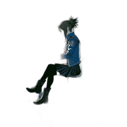 jacket, mask, robot, creature, concept art, 3d render, pixel art, cartoon transparent PNG cut-out