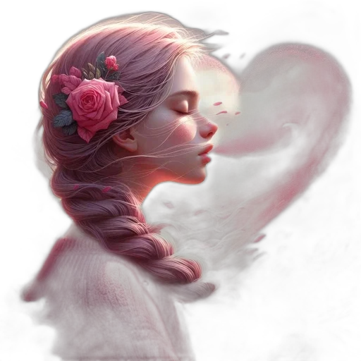 face, flower, mask, jewelry, photorealistic, fantasy art, concept art, oil painting transparent PNG cut-out