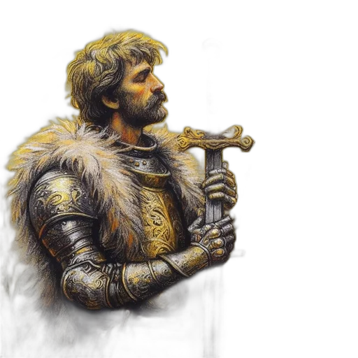 sword, weapon, staff, crown, fantasy art, concept art, photorealistic, watercolor transparent PNG cut-out