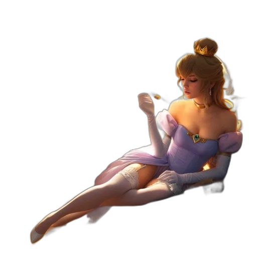 dress, staff, concept art, pixel art, fantasy art, anime, outer space, neon lights transparent PNG cut-out