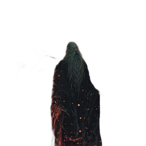 jacket, dress, mask, creature, concept art, 3d render, fantasy art, pixel art transparent PNG cut-out
