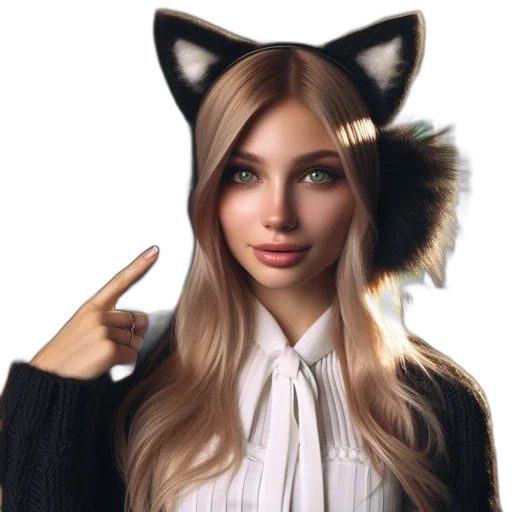 staff, hat, jacket, animal, fantasy art, photorealistic, 3d render, anime transparent PNG cut-out