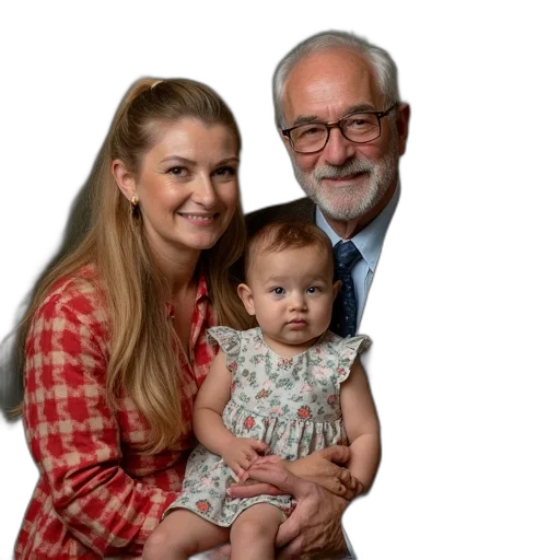 face, dress, hair, goldberg, family, dressed, characters, show transparent PNG cut-out
