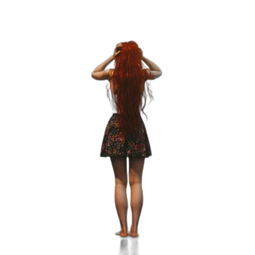 dress, hair, jacket, staff, 3d render, concept art, pixel art, photorealistic transparent PNG cut-out