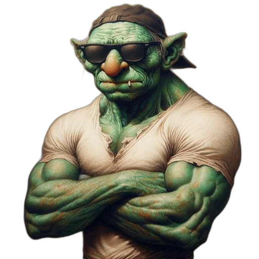 staff, mask, face, concept art, comic book art, fantasy art, 3d render, green transparent PNG cut-out