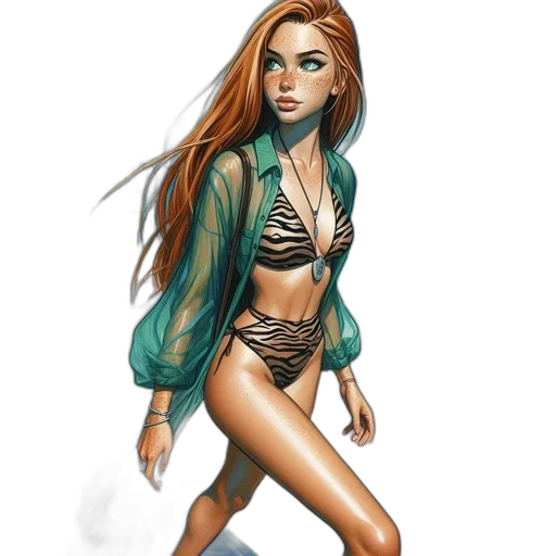 dress, fantasy art, concept art, comic book art, photorealistic, underwater, earth tones, green transparent PNG cut-out