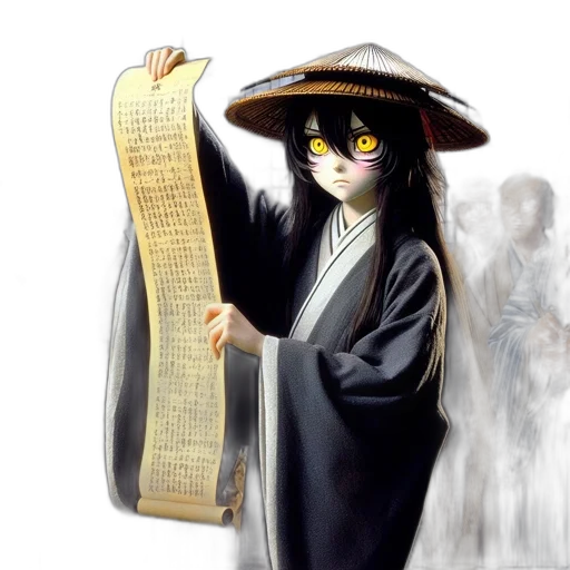 staff, anime, photorealistic, fantasy art, concept art, anime-style, scene, features transparent PNG cut-out