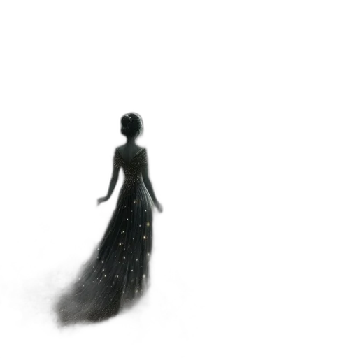 dress, crown, jewelry, staff, concept art, 3d render, fantasy art, photorealistic transparent PNG cut-out
