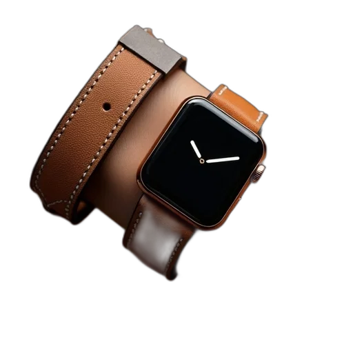 jewelry, 3d render, new, hermes, compatible, apple, watch, leather transparent PNG cut-out