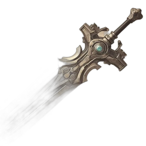 sword, weapon, staff, jewelry, concept art, fantasy art, 3d render, blueprint transparent PNG cut-out