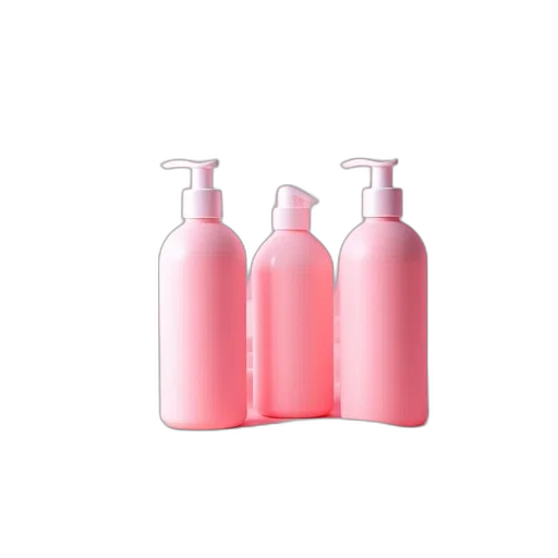 bottle, hair, 3d render, vaporwave transparent PNG cut-out