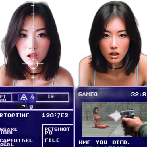 weapon, robot, cyberpunk, vaporwave, concept art, photorealistic, comical, juxtaposition transparent PNG cut-out