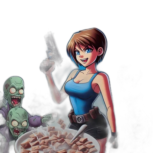 food, robot, concept art, comic book art, pixel art, fantasy art, blue, cartoon transparent PNG cut-out