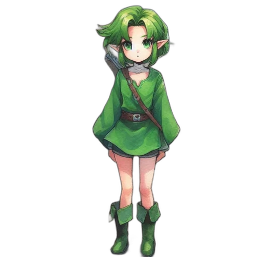 staff, dress, jacket, weapon, pixel art, concept art, fantasy art, anime transparent PNG cut-out
