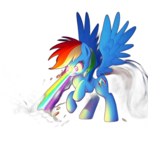 dragon, fantasy art, concept art, pixel art, 3d render, blue, colorful, pegasus transparent PNG cut-out