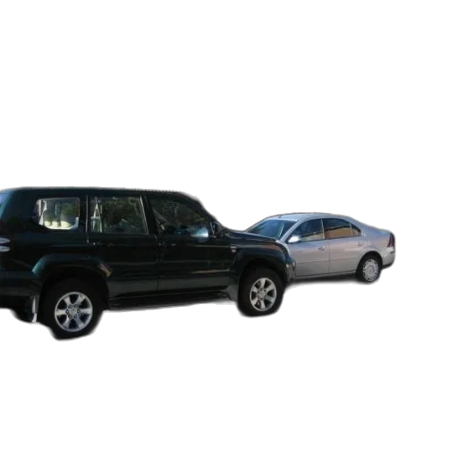 car, 3d render, black, suv, parked, street, front, silver transparent PNG cut-out