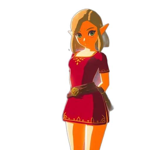 dress, staff, crown, 3d render, concept art, fantasy art, pixel art, red transparent PNG cut-out