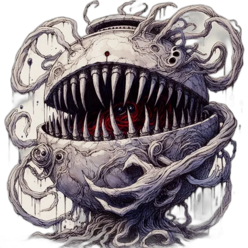 creature, mask, face, dragon, concept art, comic book art, fantasy art, photorealistic transparent PNG cut-out